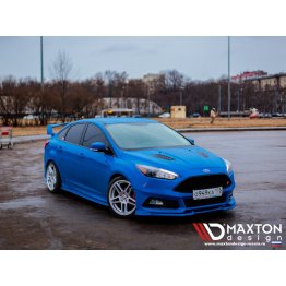 Накладки сплиттеры на пороги на Ford Focus III RS рестайл